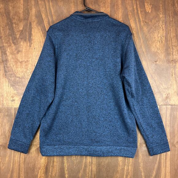 Eddie Bauer Mens Sweatshirt Blue Radiator Fleece Snap Mock Neck Long Sleeve L - Picture 11 of 13